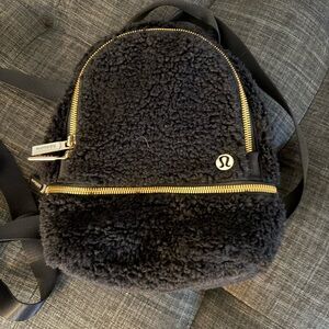 Lululemon Black Sherpa Backpack